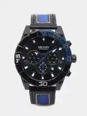 Голубой мужские наручные часы Megir ML2066G с хронографом, в подарочной упаковке