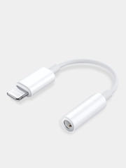 Переходник для наушников iPhone адаптер lighting - 3,5 mm jack кабель aux