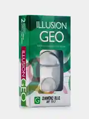 Небесно-голубой цветные контактные линзы ILLUSION GEO Diamond 8,6/ 14,2/ 0.00