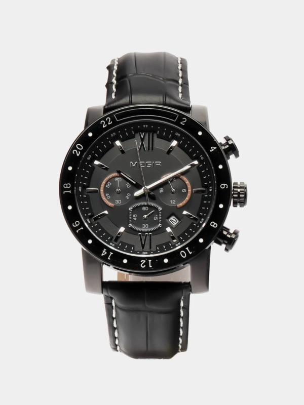 Мужские наручные часы Megir ML3008G, c хронографом, в подарочной упаковке