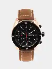 Коричневый мужские наручные часы Megir ML2119G с хронографом, в подарочной упаковке