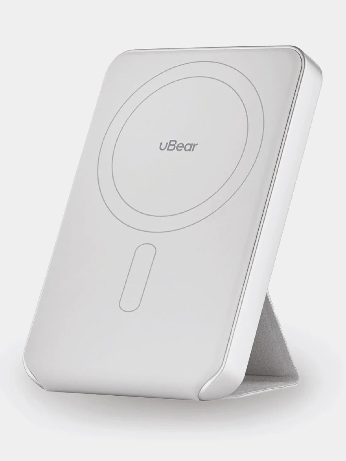 Серебряный внешний аккумулятор uBear Backup Magnetic Power bank 5000mAh, PD20W