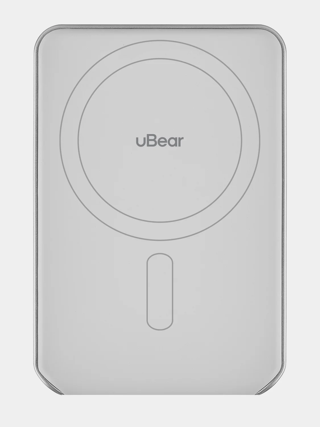 Серебряный внешний аккумулятор uBear Backup Magnetic Power bank 5000mAh, PD20W