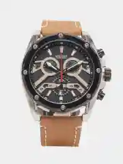 Серебряный мужские наручные часы Megir ML2120G с хронографом, в подарочной упаковке