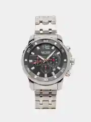 Серебряный мужские наручные часы Megir MS2068G, с хронографом, в подарочной упаковке