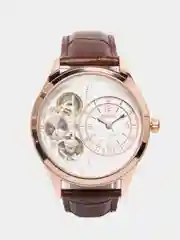 Коричневый мужские наручные часы скелетоны Megir ML2017G, с хронографом, в подарочной упаковке