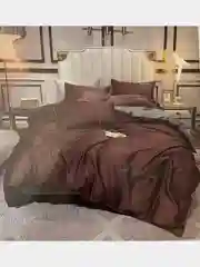 Ледяной постельное белье, сатин, евро,простыня на резинке