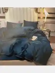 Ледяной постельное белье, сатин, евро,простыня на резинке