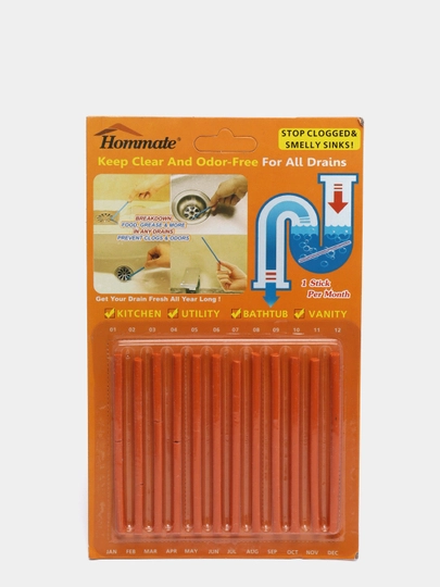 Палочки Sani Sticks для прочистки водосточных труб