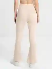 Бежевый брюки клеш