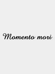 Белый наклейки на авто Momento Mori (Моменто Мори), на стекло