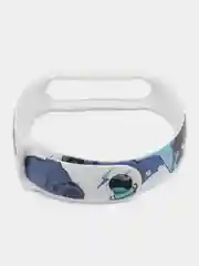 Синий меланж ремешки с рисунком для Xiaomi Mi Band