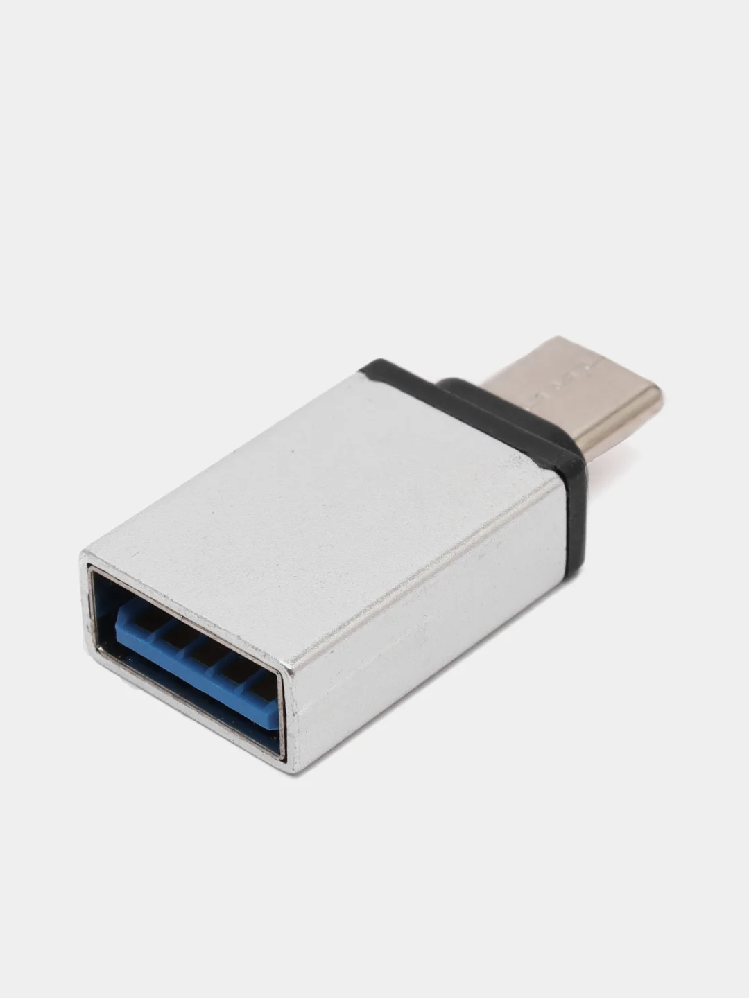 Серебряный переходник адаптер  USB на TYPE-C для андроида xiaomi honor samsung