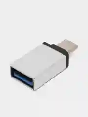 Серебряный переходник адаптер  USB на TYPE-C для андроида xiaomi honor samsung