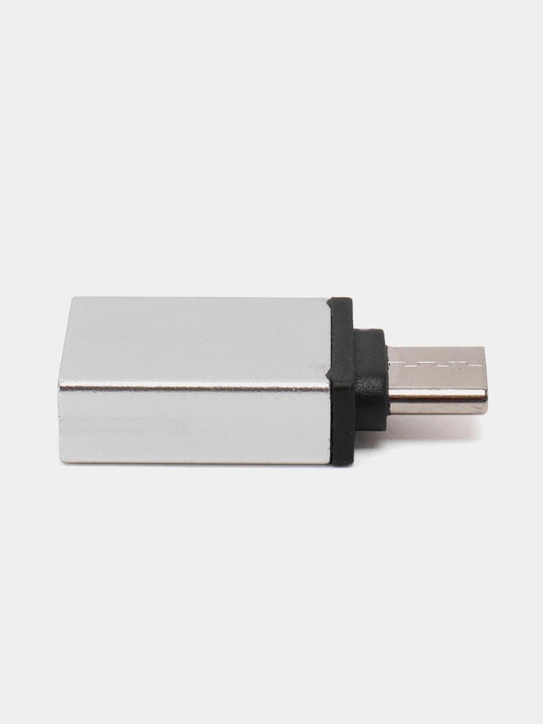 Серебряный переходник адаптер  USB на TYPE-C для андроида xiaomi honor samsung