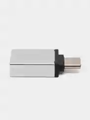 Серебряный переходник адаптер  USB на TYPE-C для андроида xiaomi honor samsung