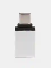 Серебряный переходник адаптер  USB на TYPE-C для андроида xiaomi honor samsung