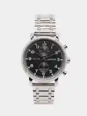 Серебряный мужские наручные часы Megir MS2160G, с хронографом, в подарочной упаковке