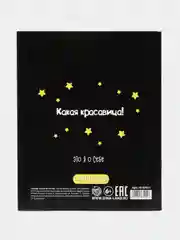 Багровый тетрадь в клетку "Единорожки", 48 листов