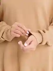 Светло-коричневый свитер женский oversize, оверсайз, Sharmin