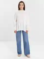 Белый свитер женский oversize, оверсайз, Sharmin