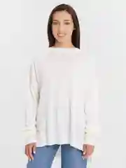 Белый свитер женский oversize, оверсайз, Sharmin