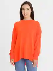 Оранжевый свитер женский oversize, оверсайз, Sharmin