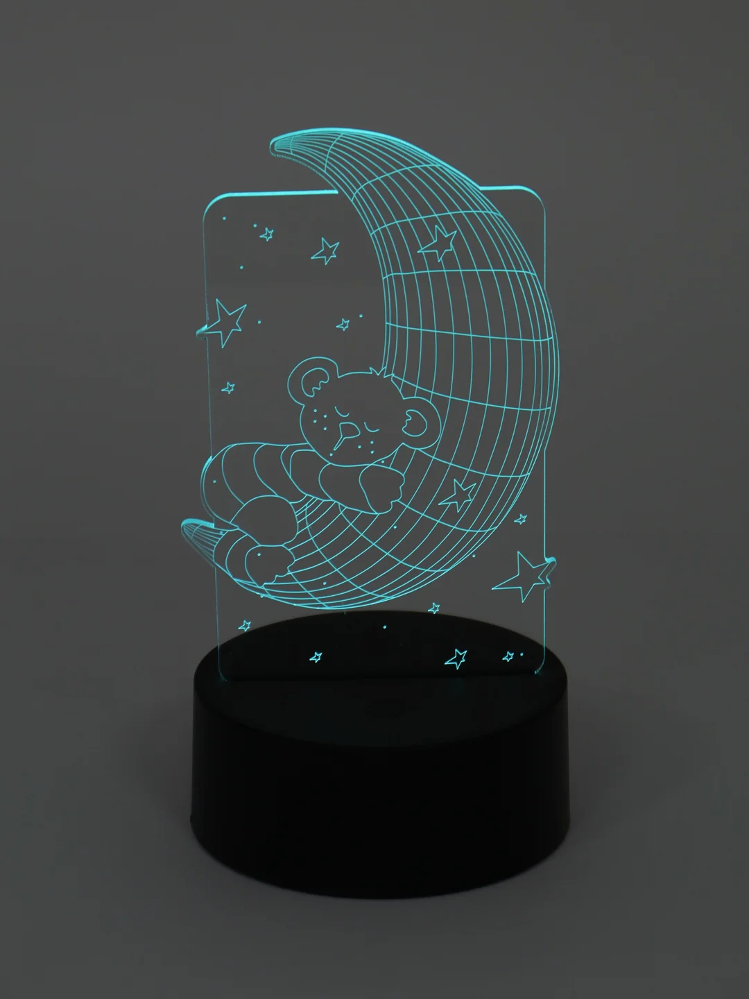 Бежевый светодиодный LED светильник-ночник 3D/RGB ночник