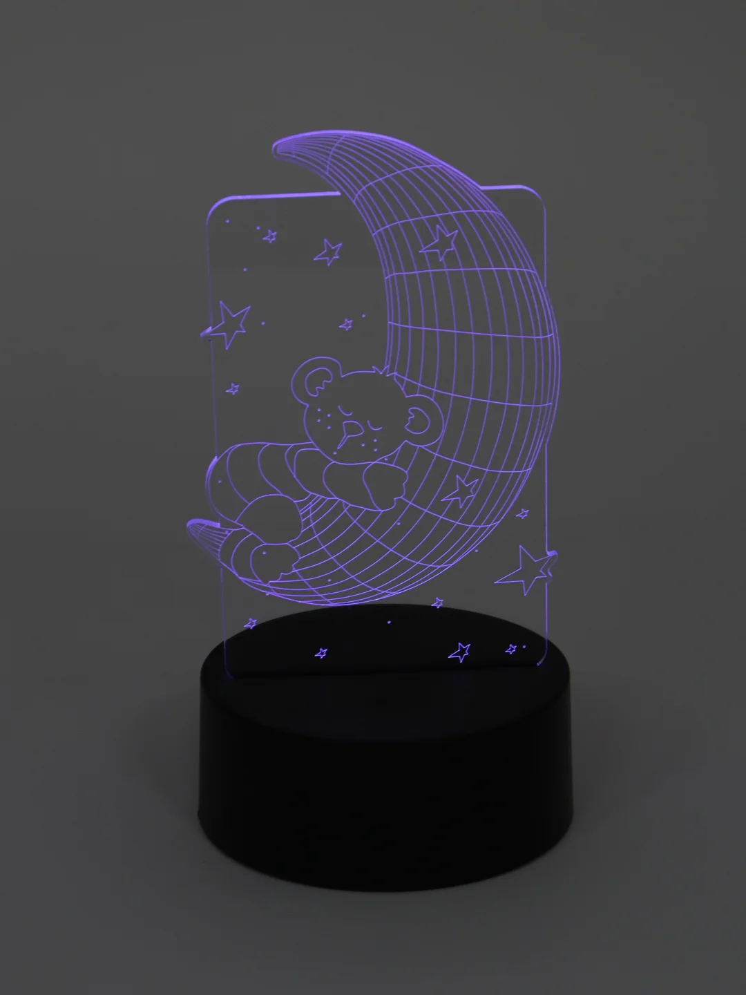 Бежевый светодиодный LED светильник-ночник 3D/RGB ночник
