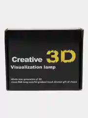 Бежевый светодиодный LED светильник-ночник 3D/RGB ночник