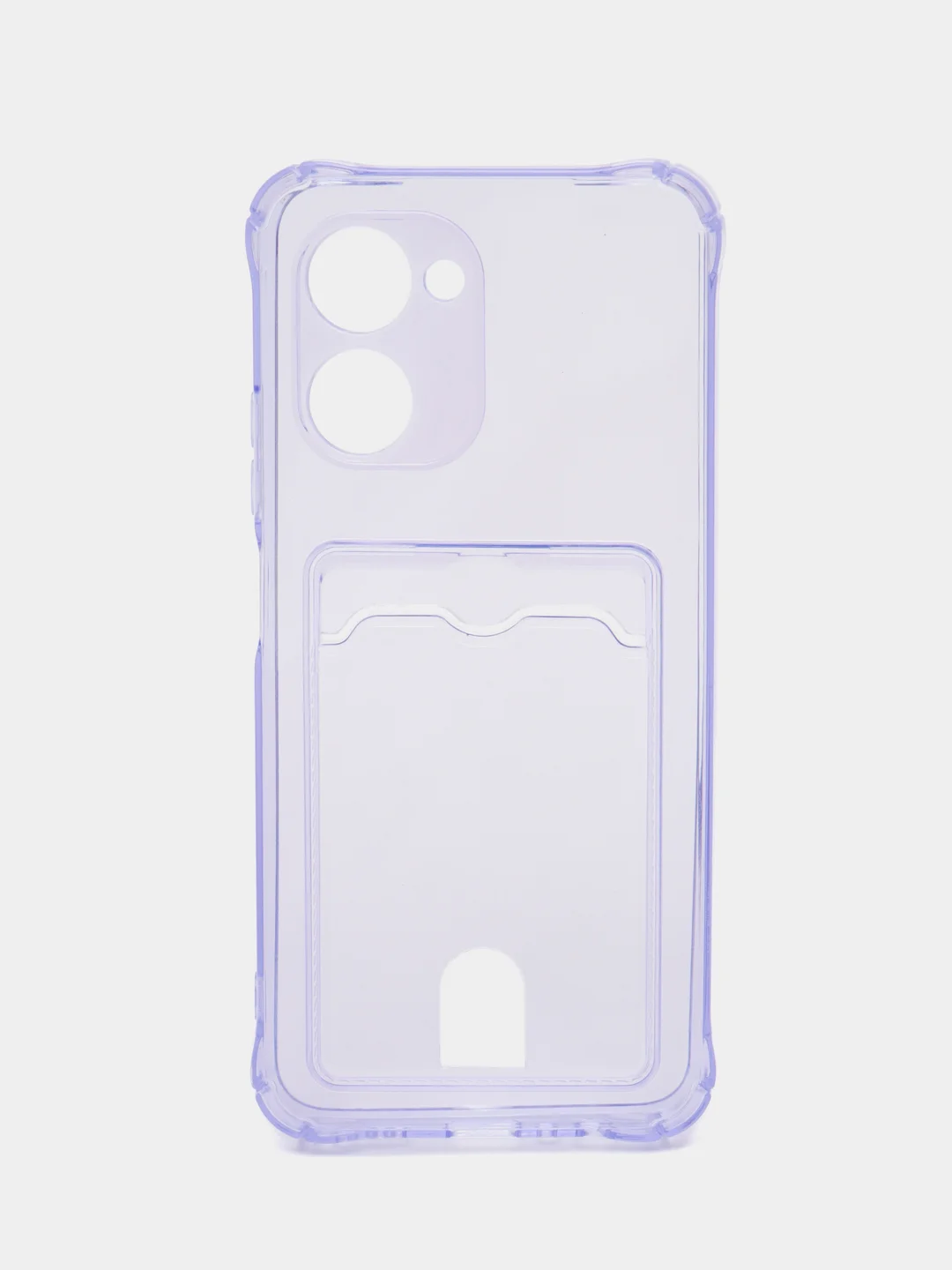 Лавандовый чехол Realme / Реалми C30, C31, C33, C35, C21Y, C20, C11, С21 , C25Y с карманом для карт