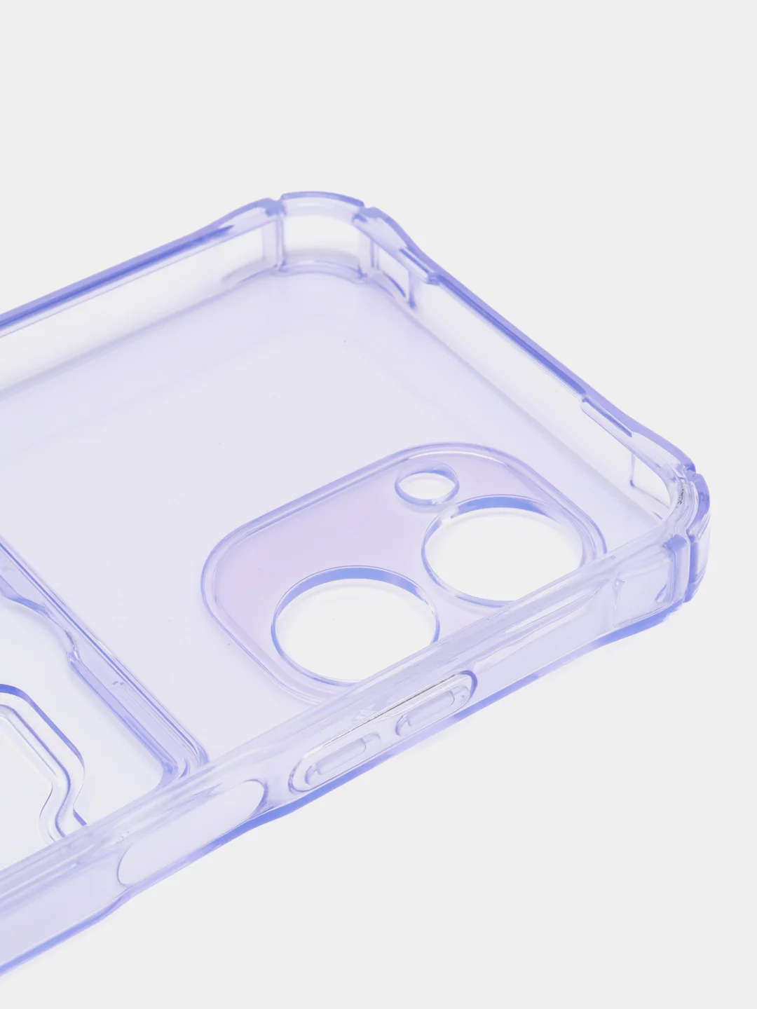 Лавандовый чехол Realme / Реалми C30, C31, C33, C35, C21Y, C20, C11, С21 , C25Y с карманом для карт