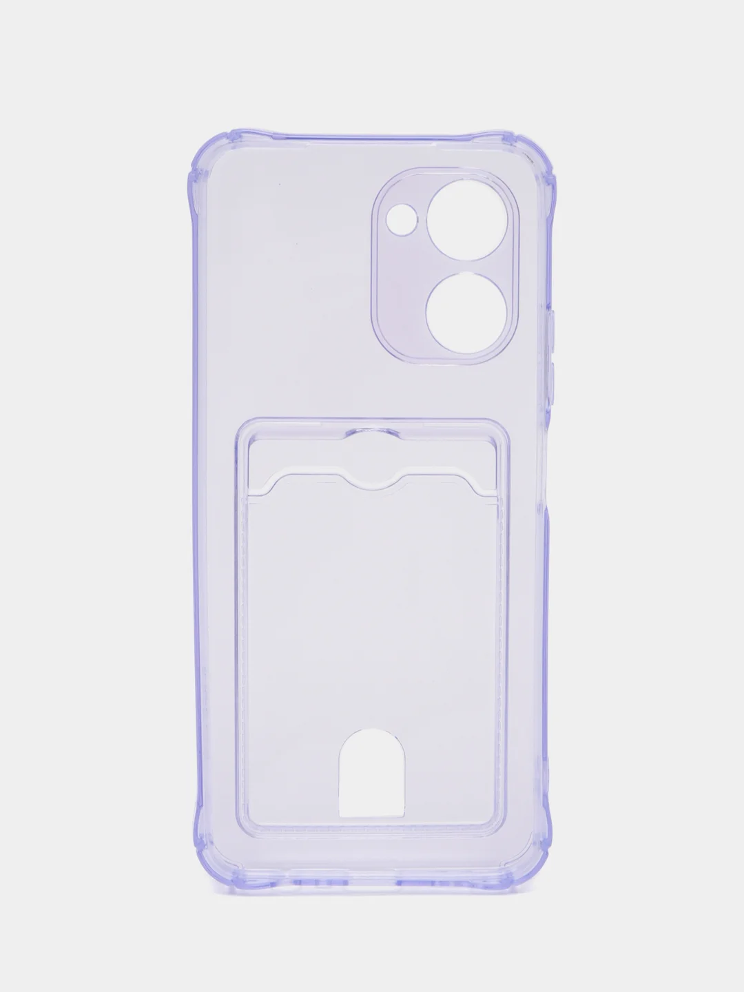 Лавандовый чехол Realme / Реалми C30, C31, C33, C35, C21Y, C20, C11, С21 , C25Y с карманом для карт