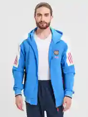 Синий спортивный мужской костюм Russia Sport Style