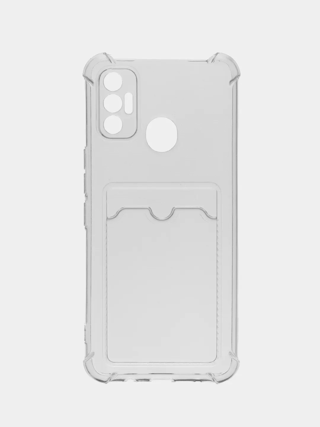 Розовый чехол для Tecno Spark 7 (Техно Спарк 7), прозрачный, силиконовый