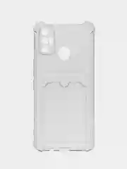 Розовый чехол для Tecno Spark 7 (Техно Спарк 7), прозрачный, силиконовый
