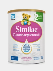 Смесь детская молочная Similac "Гипоаллергенный" 2, от 6 до 12 месяцев, 750 г