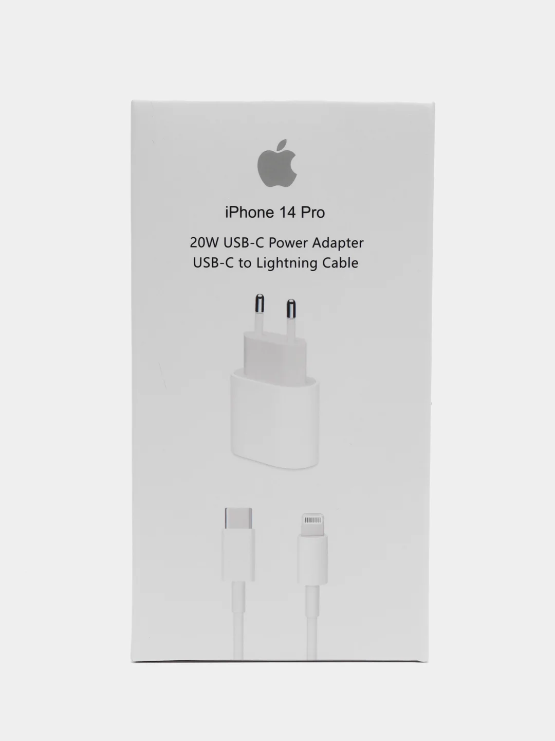 Белый зарядное устройство для iPhone с кабелем Type-C/Lightning, 20W (для iPhone)