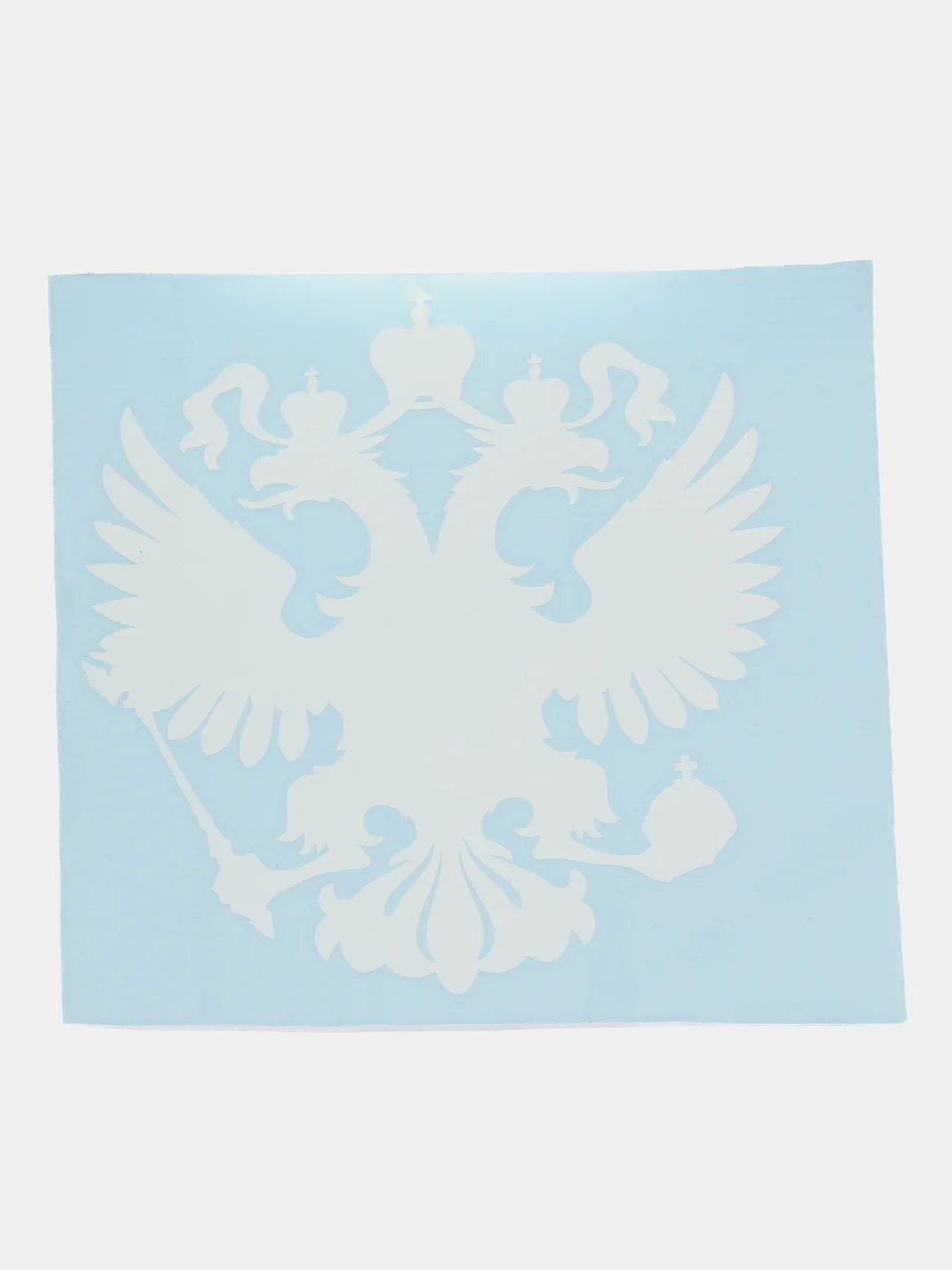 Белый наклейка на автомобиль "Герб"