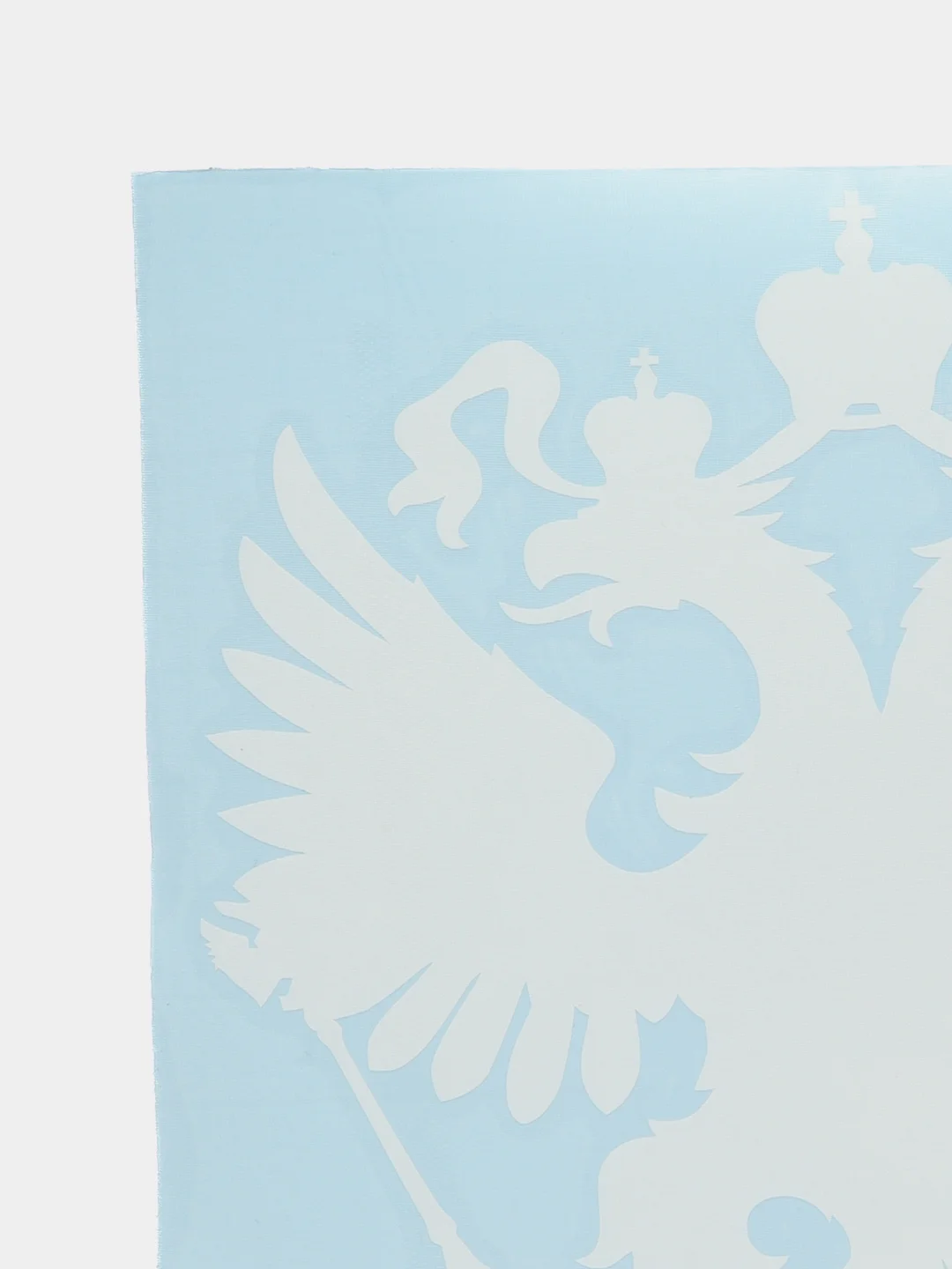 Белый наклейка на автомобиль "Герб"