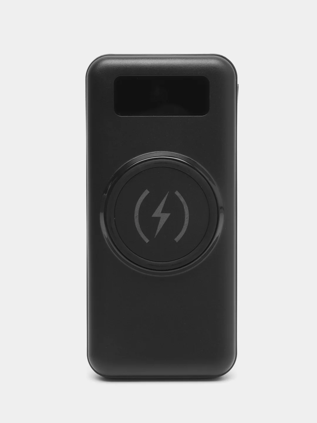 Белый повербанк (Powerbank) 10000, беспроводная зарядка, кабель Lightning, Type-C, Micro, USB A