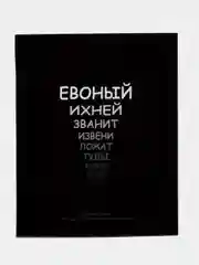 Алый тетрадь предметная "На черном", 48 листов