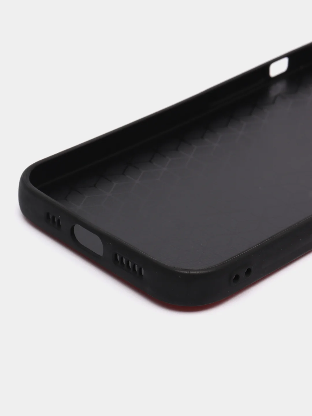 Красный чехол для iPhone 11 / 12 13 Pro Max, кожаный айфон про макс