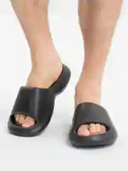 Черный сланцы мужские, сланцы женские на высокой подошве IZI, размеры 36-45
