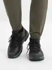 Черный кроссовки мужские Rieker из натуральной кожи