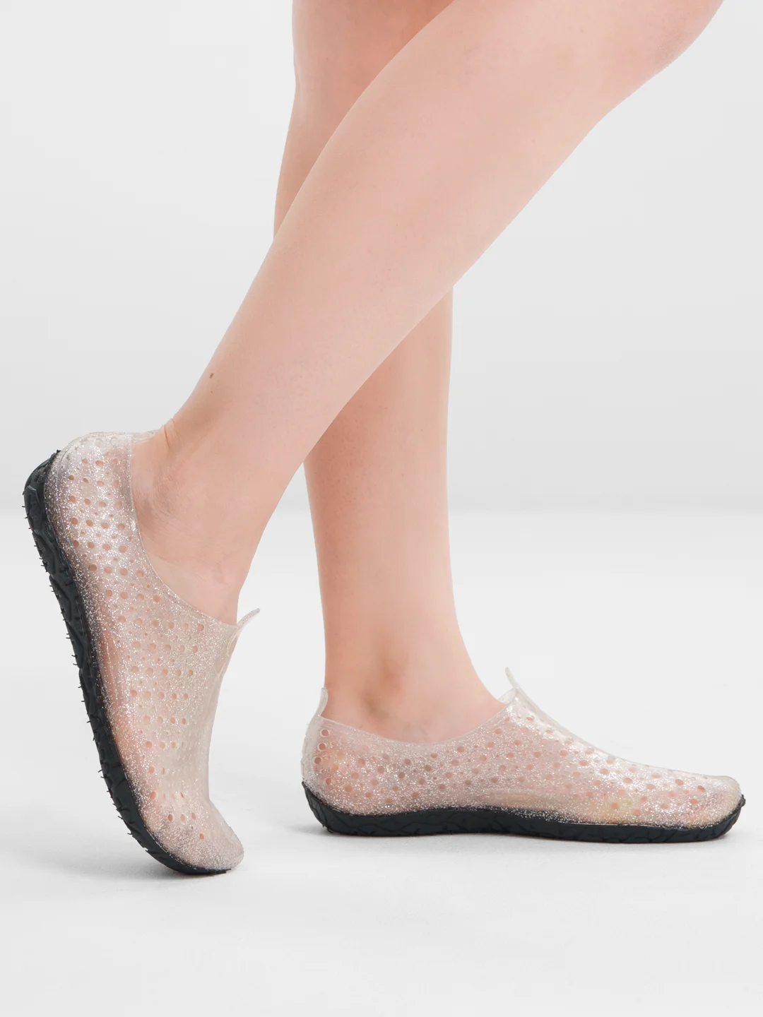 Серебряный аквашузы женские, размеры 36-40