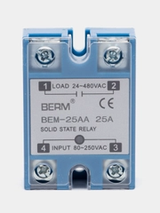 Твердотельное реле SSR-1 440V 25A (Z)A4 (90-280VAC)