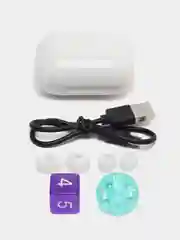 Белый bluetooth-наушники беспроводные Smart вакуумные, функция Power Bank и фонарик, TWS, BW45S