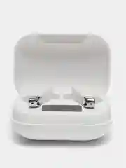 Белый bluetooth-наушники беспроводные Smart вакуумные, функция Power Bank и фонарик, TWS, BW45S
