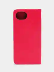Тёмно-розовый чехол книжка для Realme C30, кожаный PU